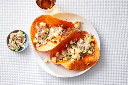 Paprikawraps met tonijnsalade & appel