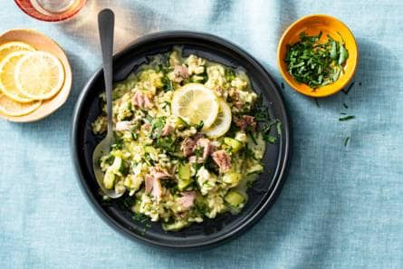 Risotto met tonijn, courgette & pesto (advertorial)