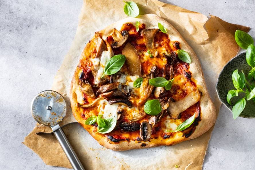 Pizza funghi recept Allerhande Albert Heijn België