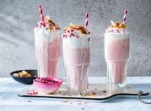 Haal het American diner gevoel in huis met deze no-milk milkshake.