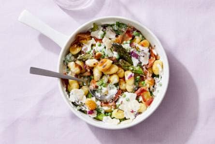 Gnocchi met ricotta, Parmaham en groene asperges