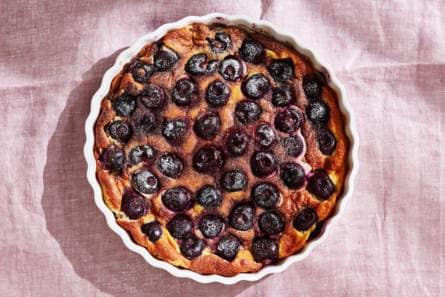 Snelle kersenclafoutis