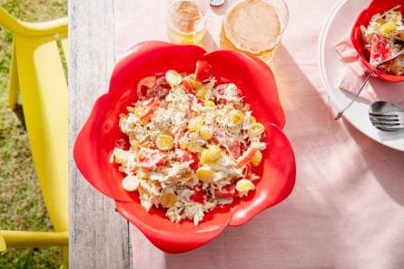 Koolsalade met romige mosterddressing