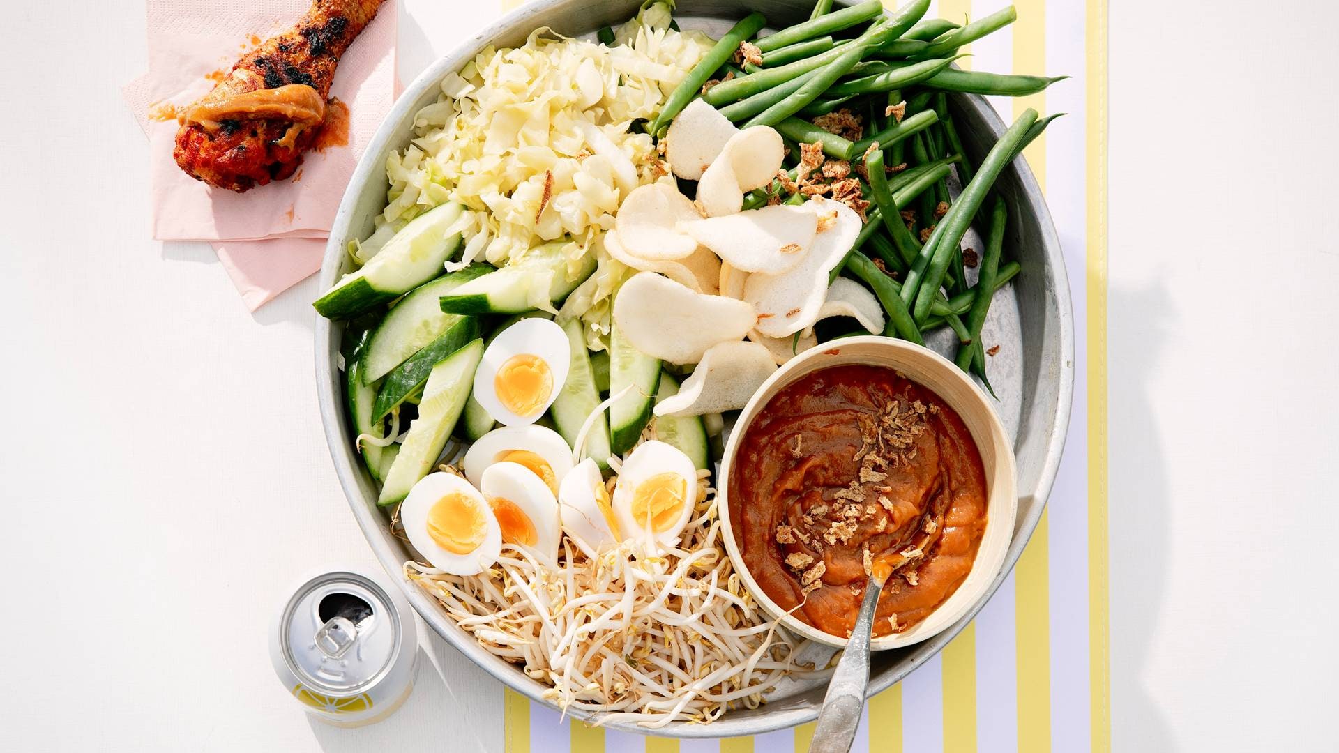 Gadogado met snelle satésaus recept Allerhande Albert Heijn