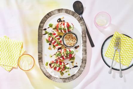 Caprese hasselback