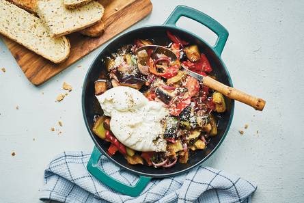 Ratatouille met burrata