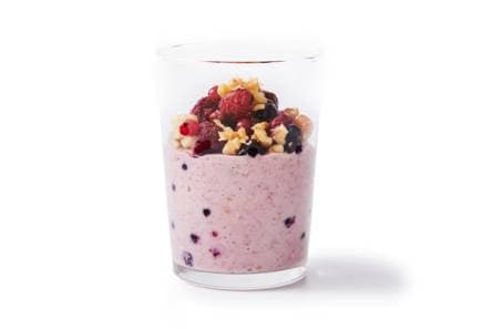 Havermout met zomerfruit en walnoten