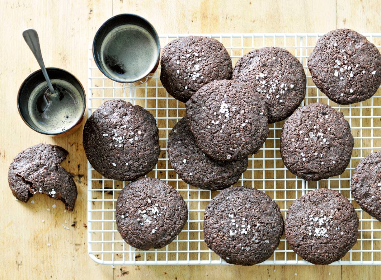 Chocolate chip cookies met zeezout