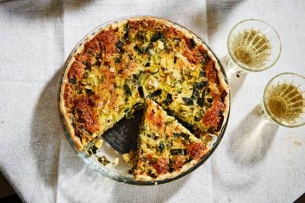 Preiquiche met Veluws gebraad en mosterd