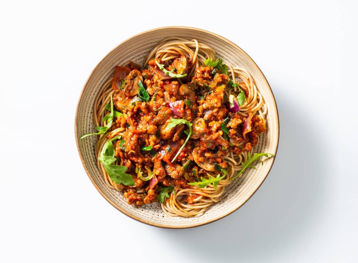 Spaghetti bolognese met vegetarisch Gehackt