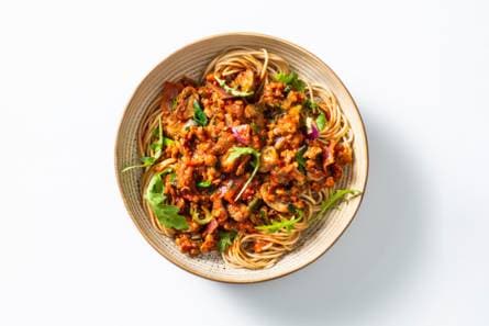 Spaghetti bolognese met vegetarisch Gehackt