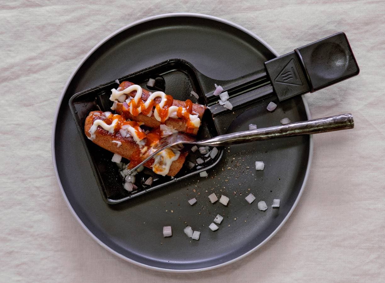 Vega frikandel speciaal van de bakplaat
