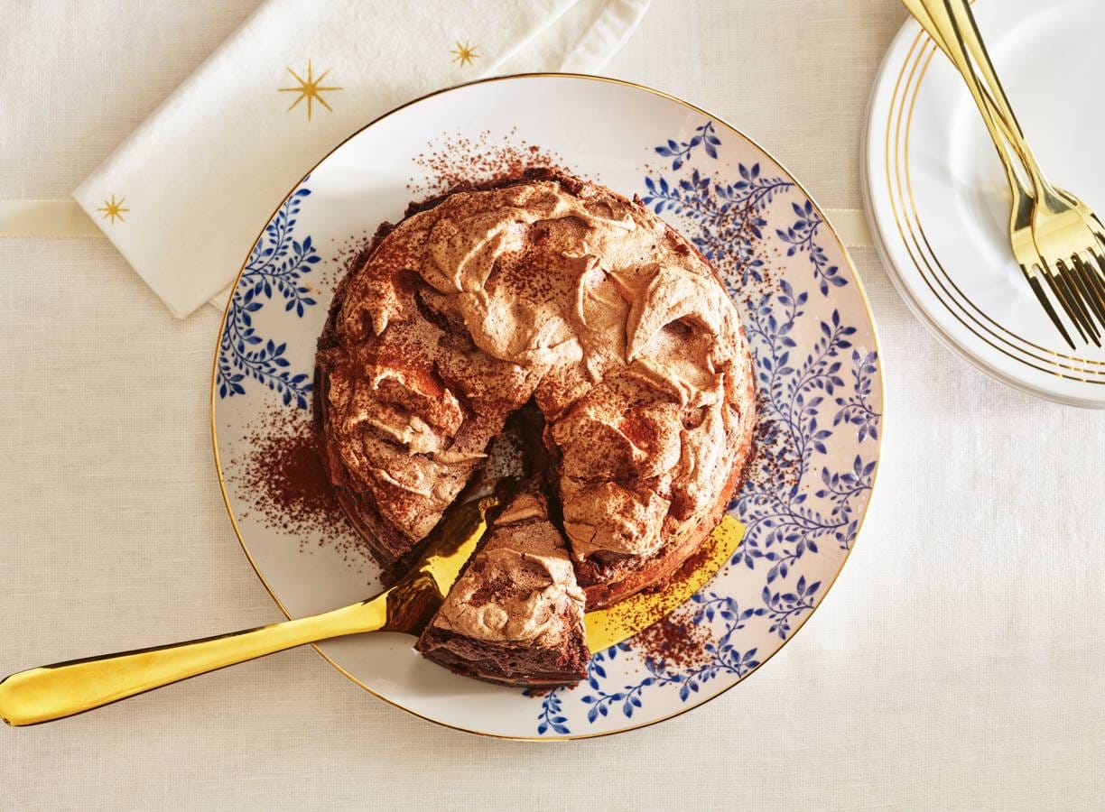 Meringue-chocolade-cheesecake