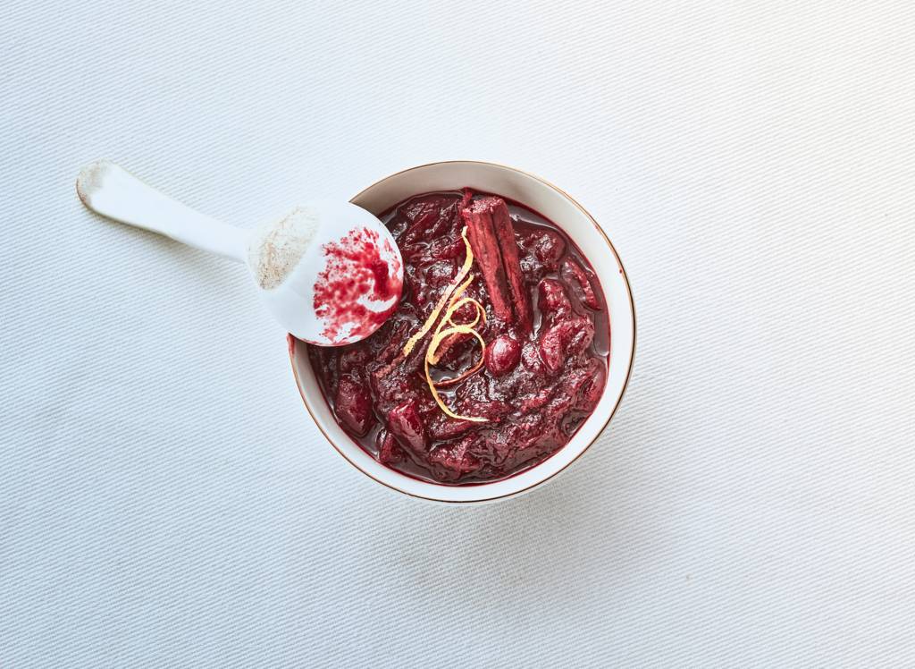 Cranberrysaus maken