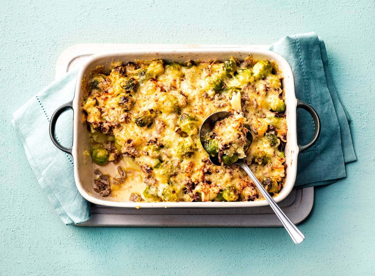 Spruitjesgratin Met Gehakt Recept - Allerhande | Albert Heijn