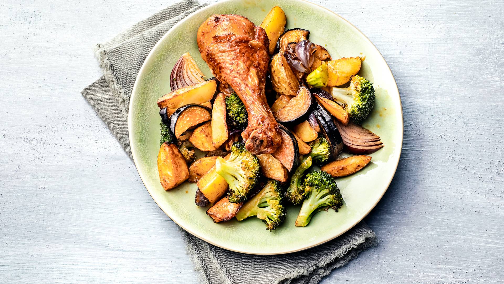 Aardappeltjes En Kip Uit De Oven Met Broccoli Recept Allerhande Albert Heijn