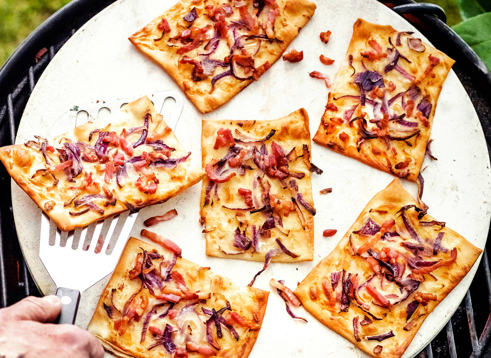 Mini-flammkuchen van de BBQ recept - Allerhande | Albert Heijn