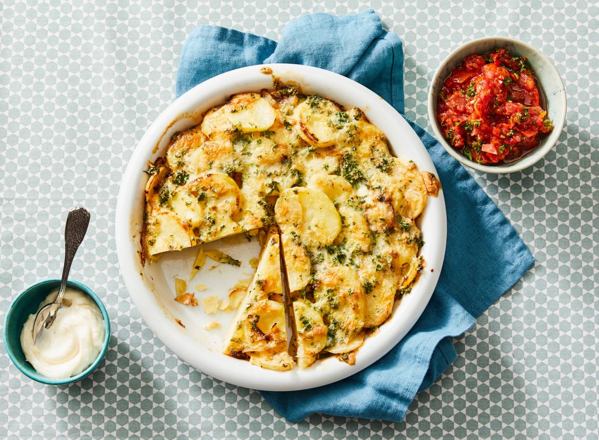 Aardappeltortilla met allioli en salsa (advertorial)