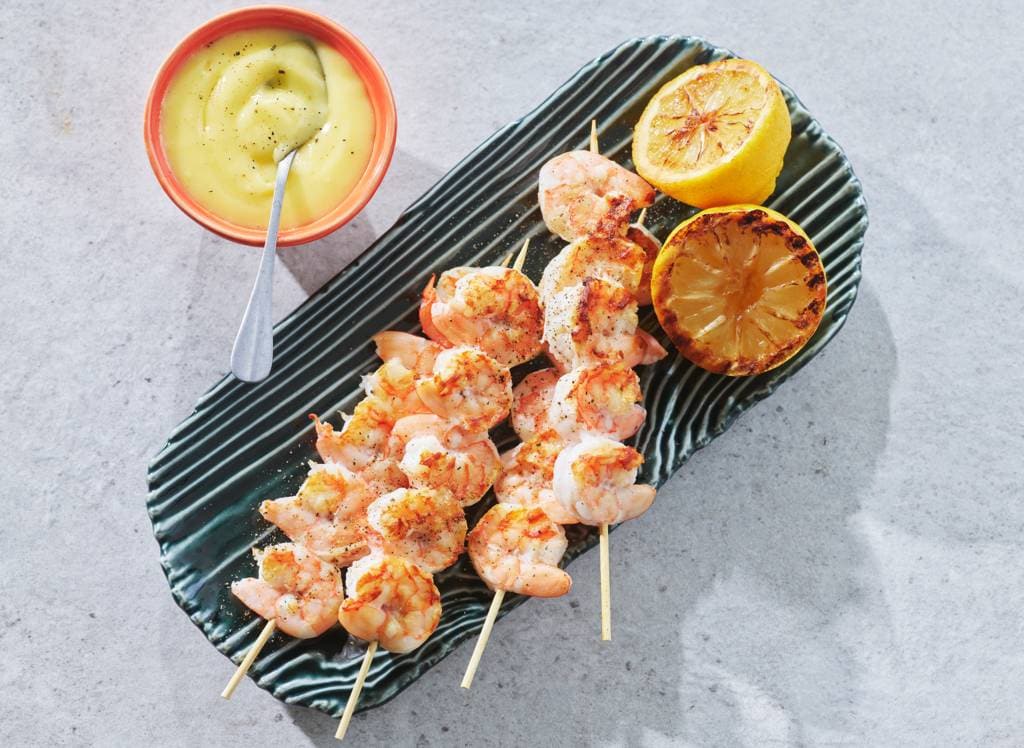 Gamba's op de bbq