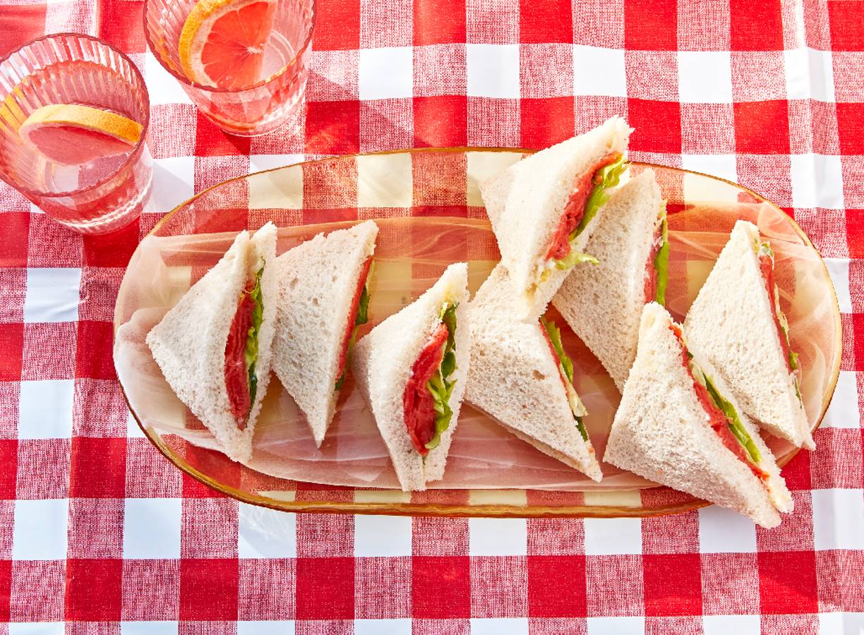 Tramezzini met zalm