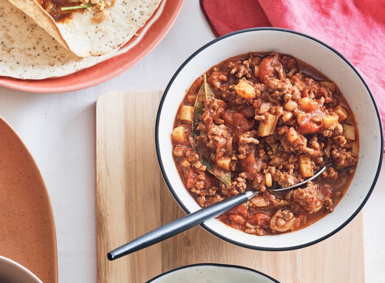 Gehakt met knoflook en specerijen (picadillo)