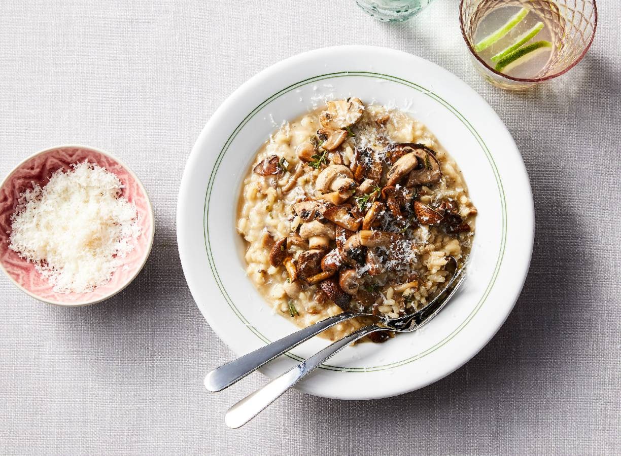 Snelle risotto porcini