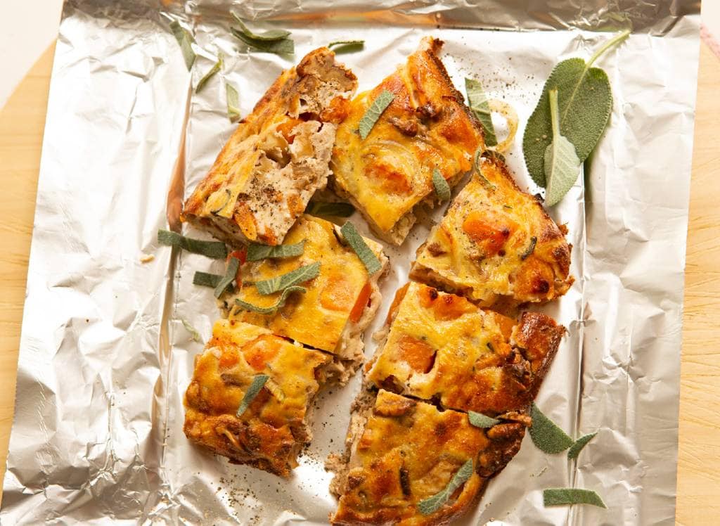 Frittata met pompoen en salie