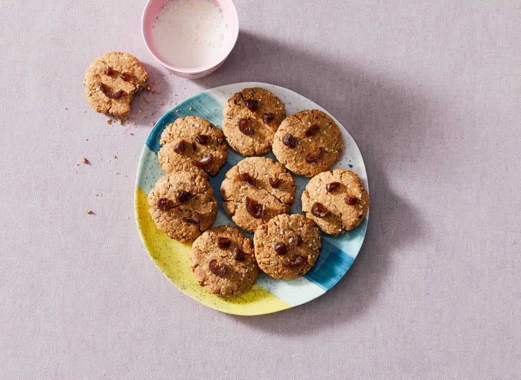 Gezonde koekjes met pindakaas en dadel