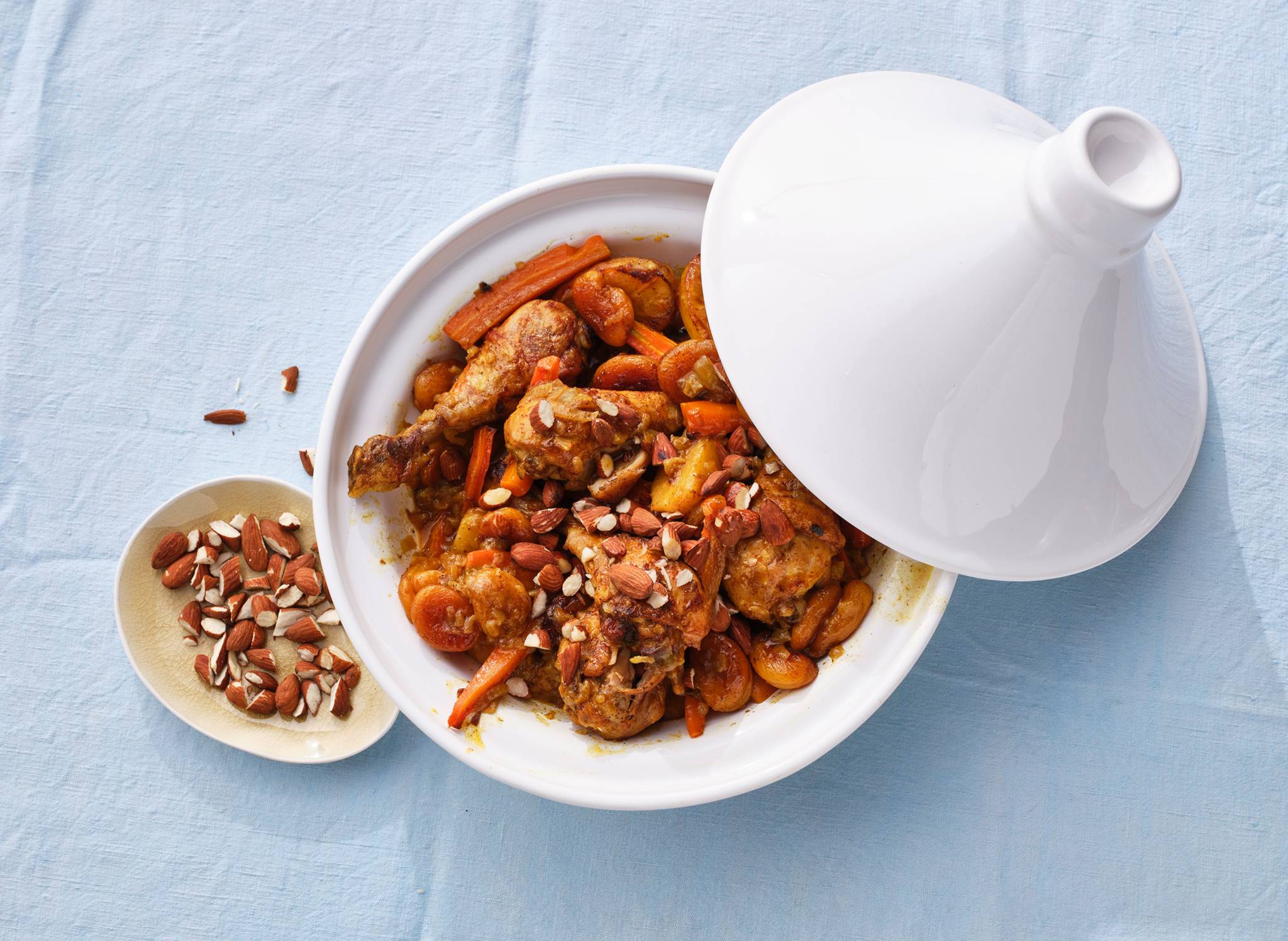 Tajine met kip en abrikoos recept Allerhande Albert Heijn