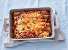 Druk, druk, druk? Laat de oven het werk doen bij deze zelfgemaakte enchilada's.