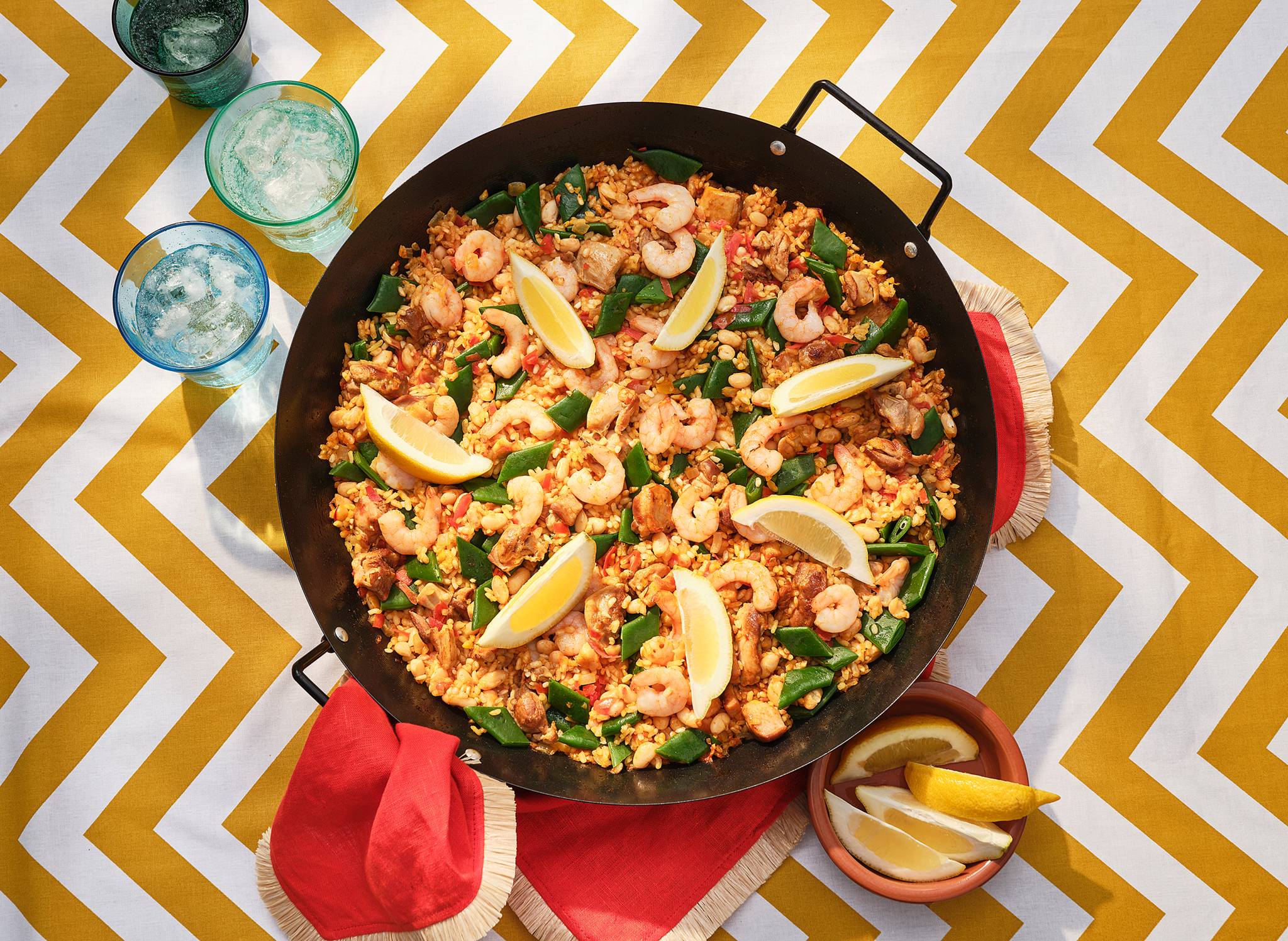 Paella Valenciana Recept