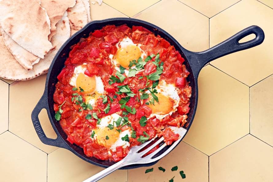 Shakshuka met platbrood-image