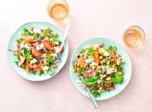 Deze linzensalade met witlof, grapefruit, radijs en hazelnoten is als de lente in een kommetje!