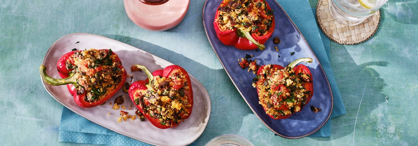 Gevulde paprika uit de airfryer recept Allerhande Albert Heijn België