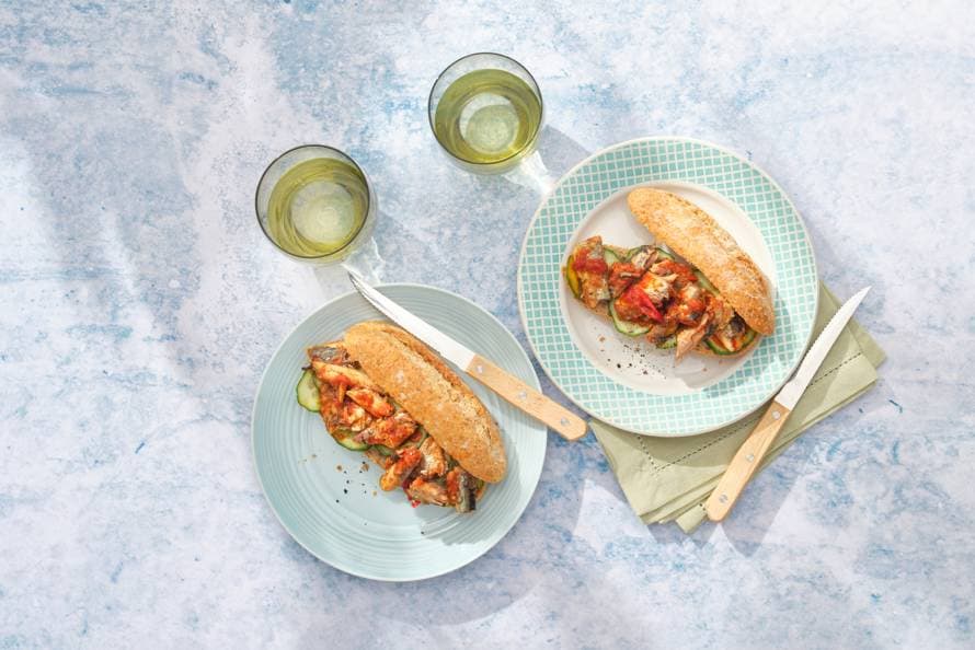 Pistolet met sardines in tomatensaus recept Allerhande Albert Heijn België