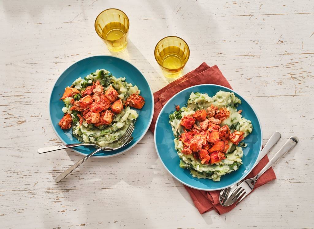 Andijviestamppot Met Geroosterde Pompoen En Tonijn Recept Allerhande Albert Heijn