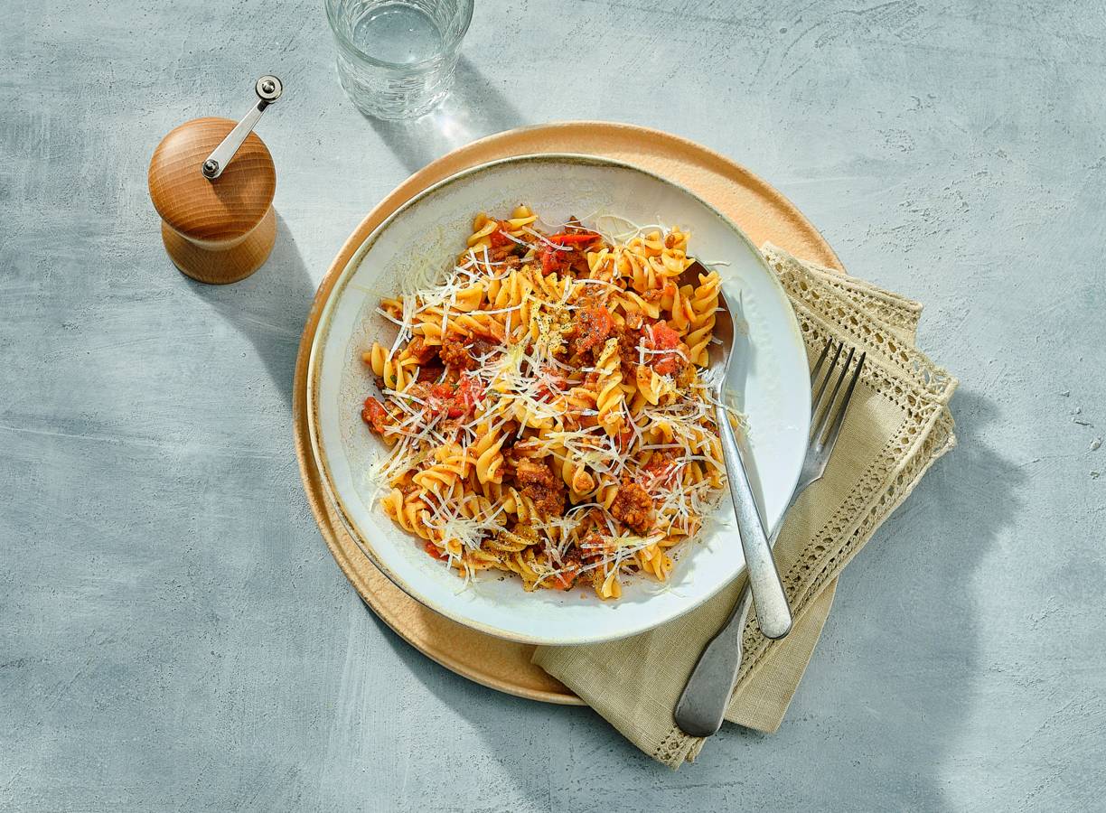 Fusilli Met Groentesaus En Hamblokjes Recept Allerhande Albert Heijn Belgi