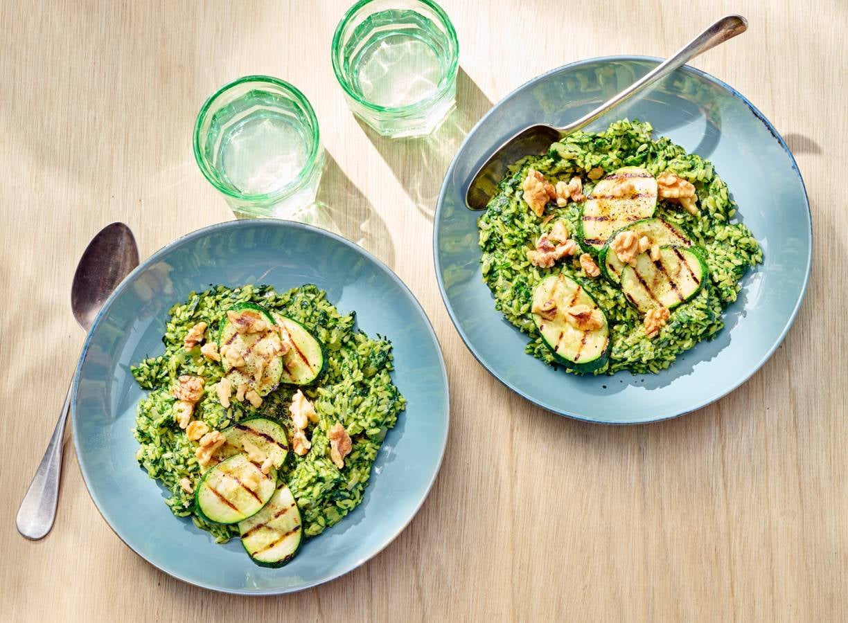 Risotto Met Spinazie En Vega Balletjes Recept Allerhande Albert Heijn Belgi