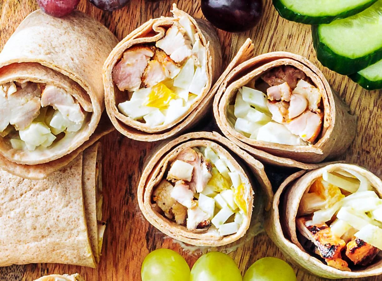 Volkorenwrap met kip, venkel en sinaasappel recept Allerhande