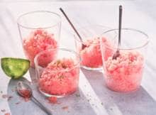 De gembersiroop in deze verkoelende granita zorgt voor een pittige twist. 