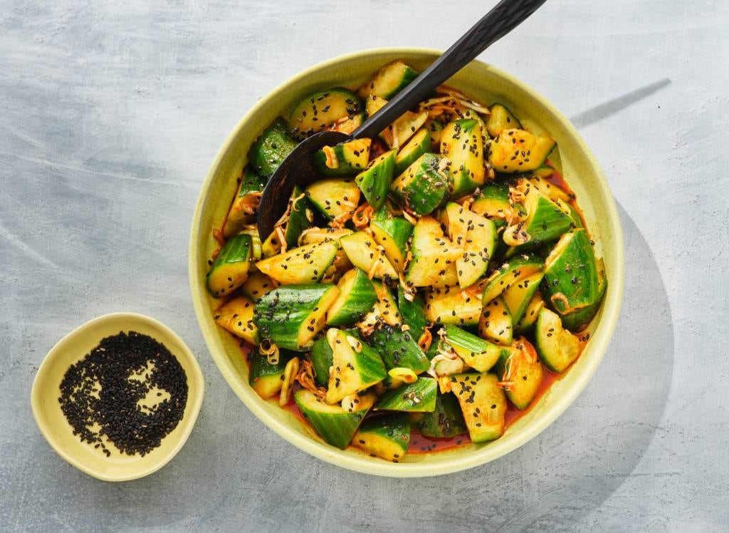 Komkommersalade van Hugo Kennis recept Allerhande Albert Heijn België