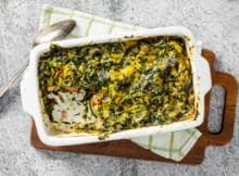 Spinazie en zalm: een heerlijke combi. Zo ook in deze vegan zalmlasagne met spinazie en courgette. Na 20 minuten neemt de oven het van je over. 