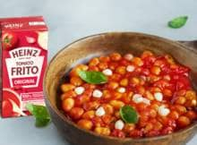 Koken met Heinz Tomato Frito: voor dit maaltje haal je maar 4 ingrediënten in huis. Lekker makkelijk.