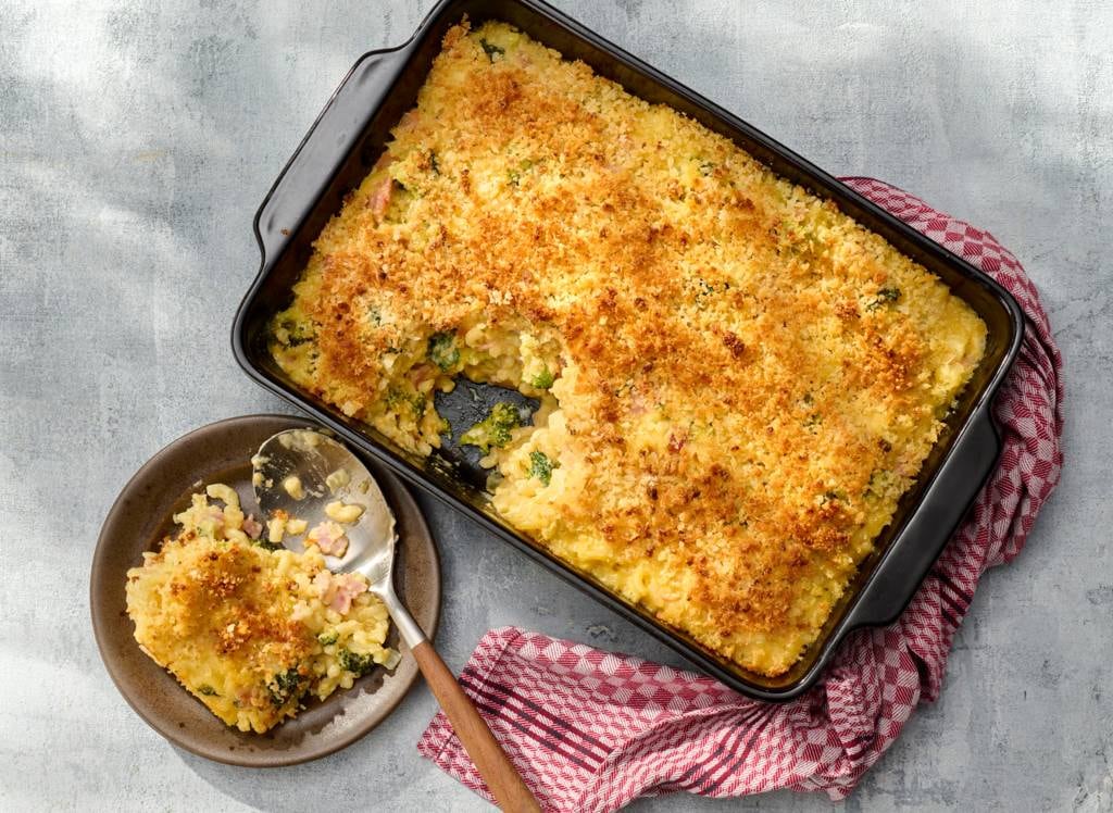 Macaroni met ham en kaas