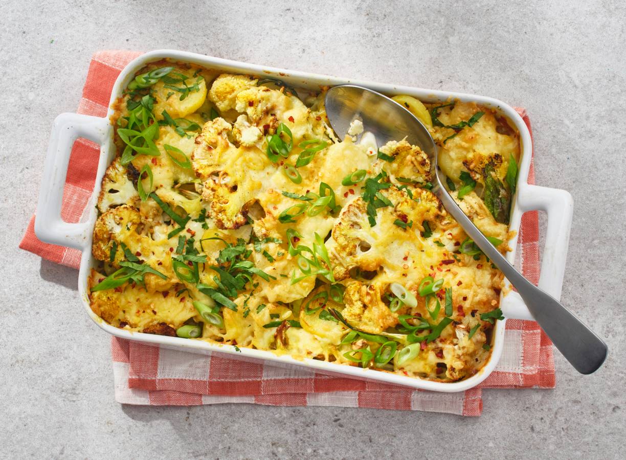 Witlof & wortel gegratineerd met panko, hazelnoten & spek recept