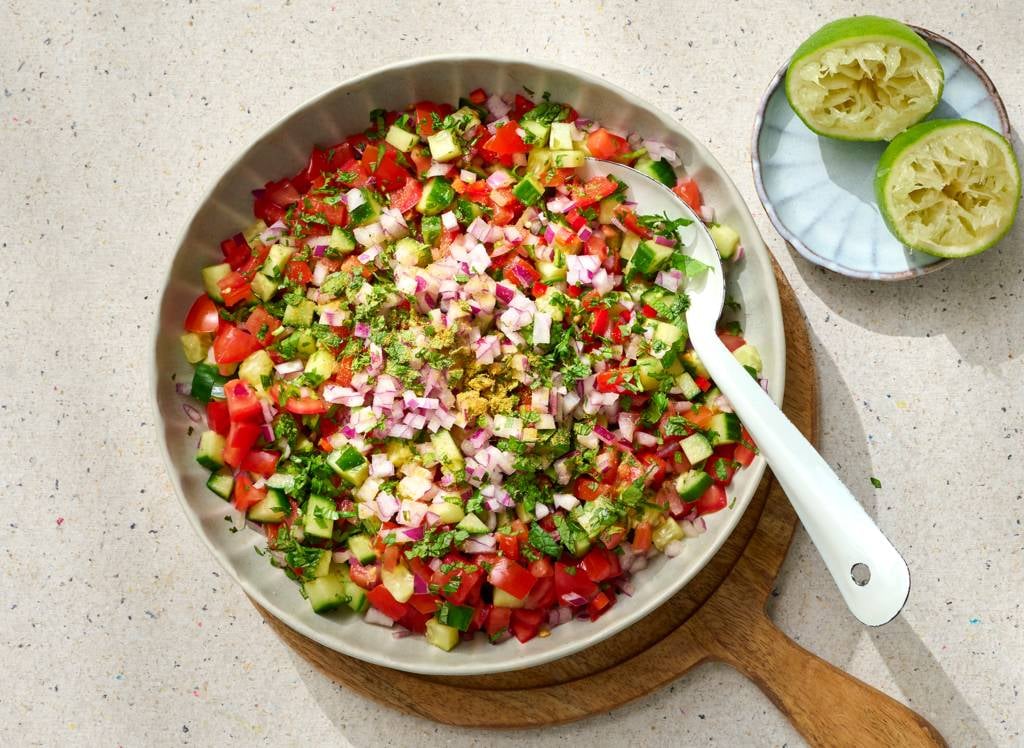 Tomaten-komkommersalade