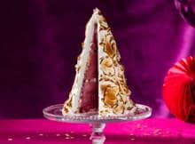 Baked Alaska is vanzichzelf al een pronkstuk, maar als kerstboom is het al helemaal een fantastische afsluiter!