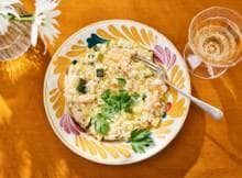 Risotto prosecco e gamberi van Giorgia's Kitchen