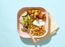 Rozemarijnaardappeltjes met courgette en kikkererwten - 12+ maanden (Opperdepop)