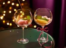 Campari-grapefruitsorbet met stoofpeer